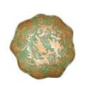 Vietri Damask Glass Aqua Dessert Bowl