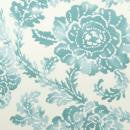 Aqua Cream Abstract Floral Napkin