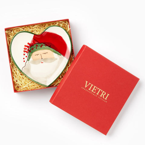 Old St Nick Heart Plate Gift Box