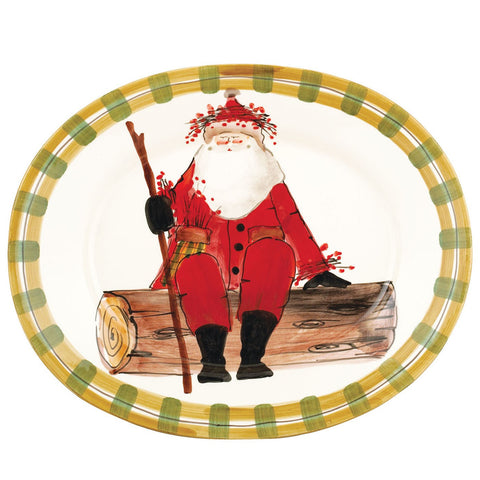 Old St Nick Lg Oval Platter