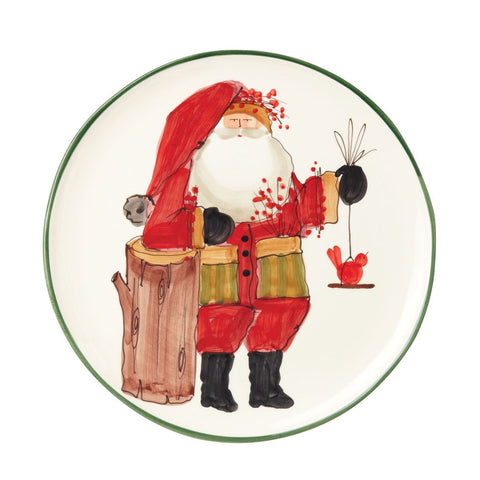 Old St Nick Round Platter