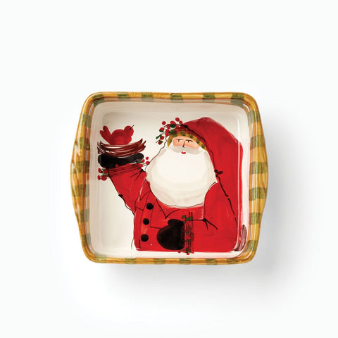 Old St. Nick Sq Baking Dish