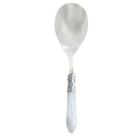 Vietri Aladdin White Brilliant Serving Spoon