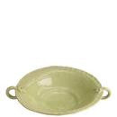 Vietri Bellezza Celadon Large Handled Serving Bowl