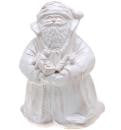 Vietri Bellezza Holiday White Medium Santa Centerpiece