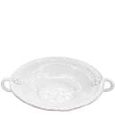 Vietri Bellezza White Large Handled Serving Bowl