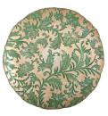 Vietri Damask Glass Aqua Large Round Platter