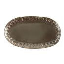 Vietri Incanto Metallic Curl Small Oval Platter