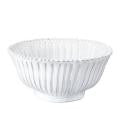 Vietri Incanto White Stripe Large Serving Bowl