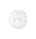 Vietri Incanto White Amore Plate