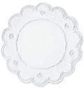 Vietri Incanto White Lace Service Plate Charger