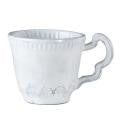 Vietri Incanto White Leaf Mug