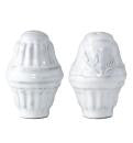 Vietri Incanto White Salt & Pepper Shakers