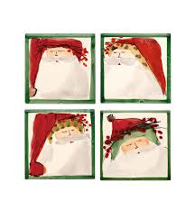 Vietri Old St Nick Assorted Coasters