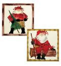 Vietri Old St Nick Assorted Square Trivet