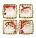 Vietri Old St Nick Assorted Square Salad Plates